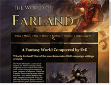 Tablet Screenshot of farlandworld.com